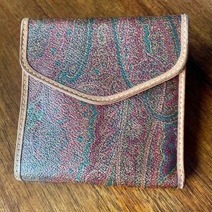 Vintage Etro Paisley Double Sided Wallet
